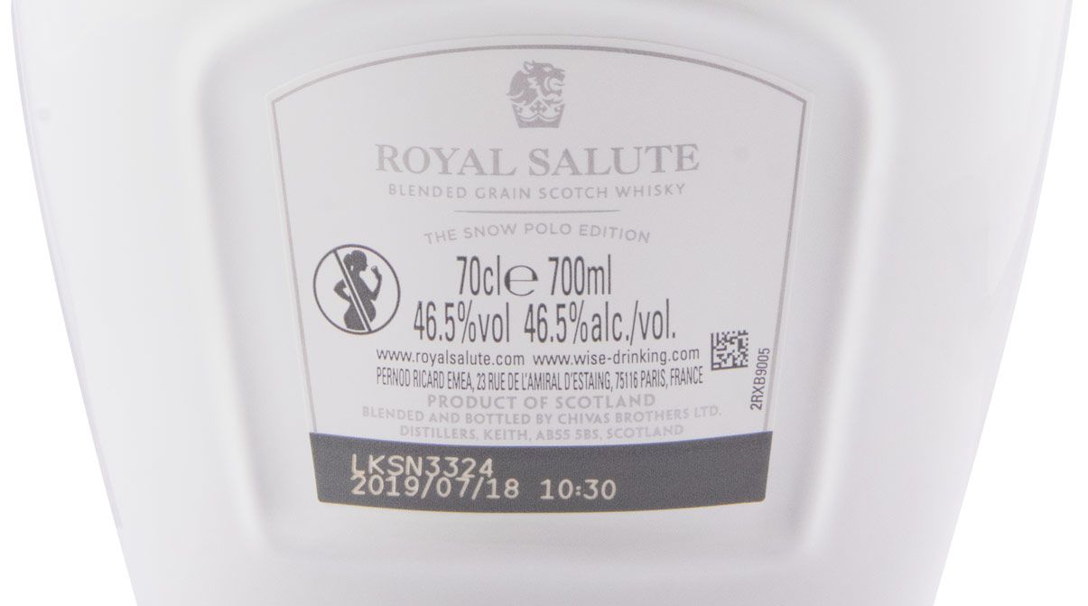 Royal Salute The Snow Polo Edition 21 years