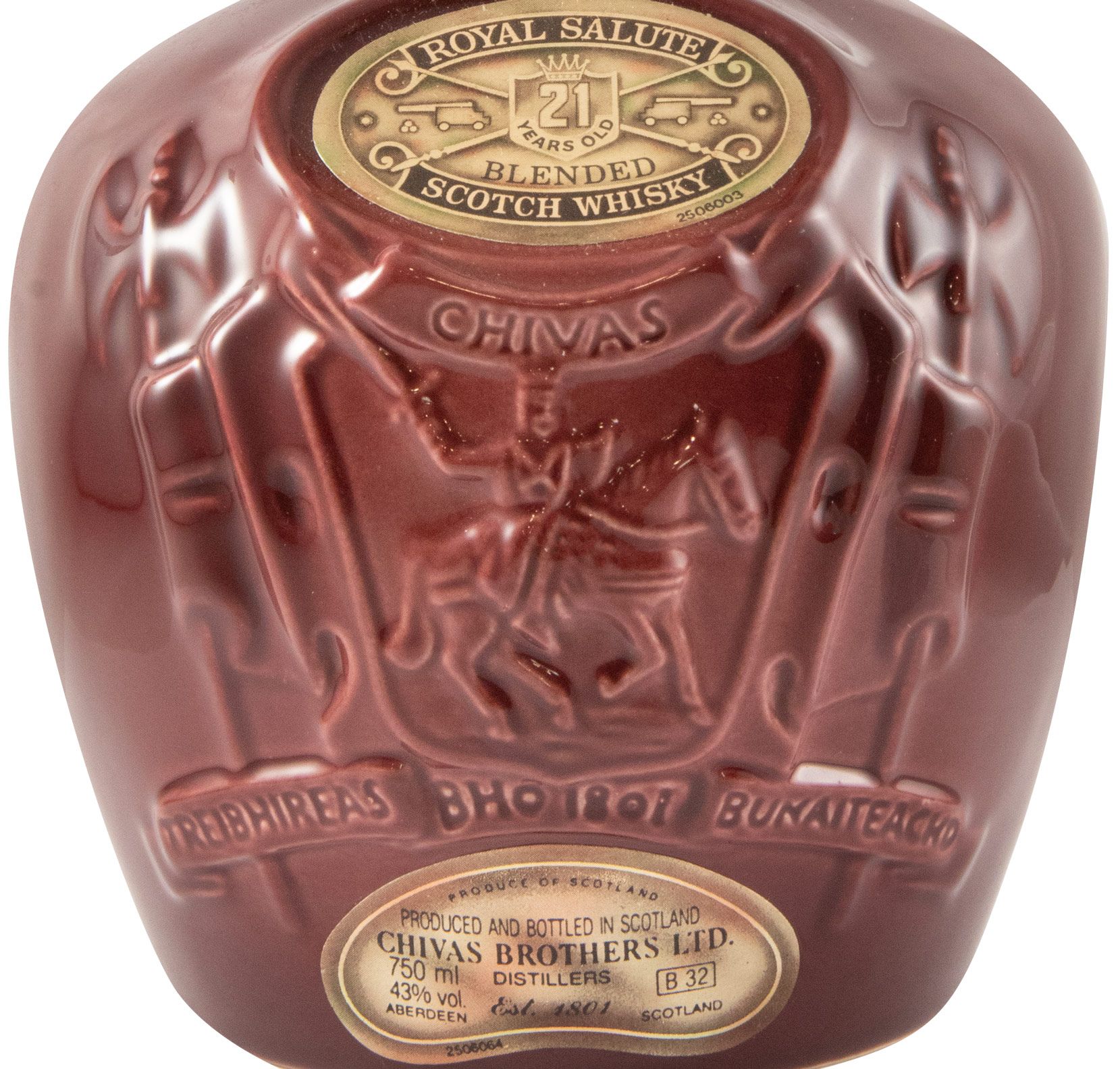 Royal Salute 21 anos 43% (garrafa antiga) 75cl
