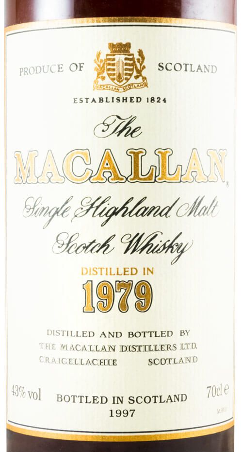 1979 Macallan 18 anos Sherry Cask (engarrafado em 1997)