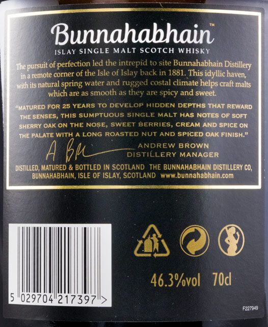 Bunnahabhain 25 anos