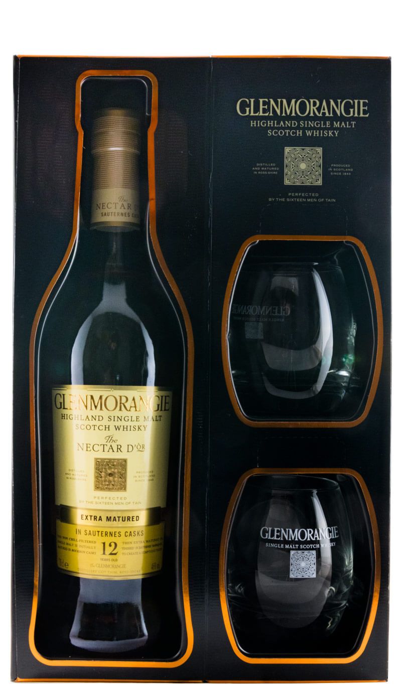 Glenmorangie Nectar D'Or 12 years w/Glasses