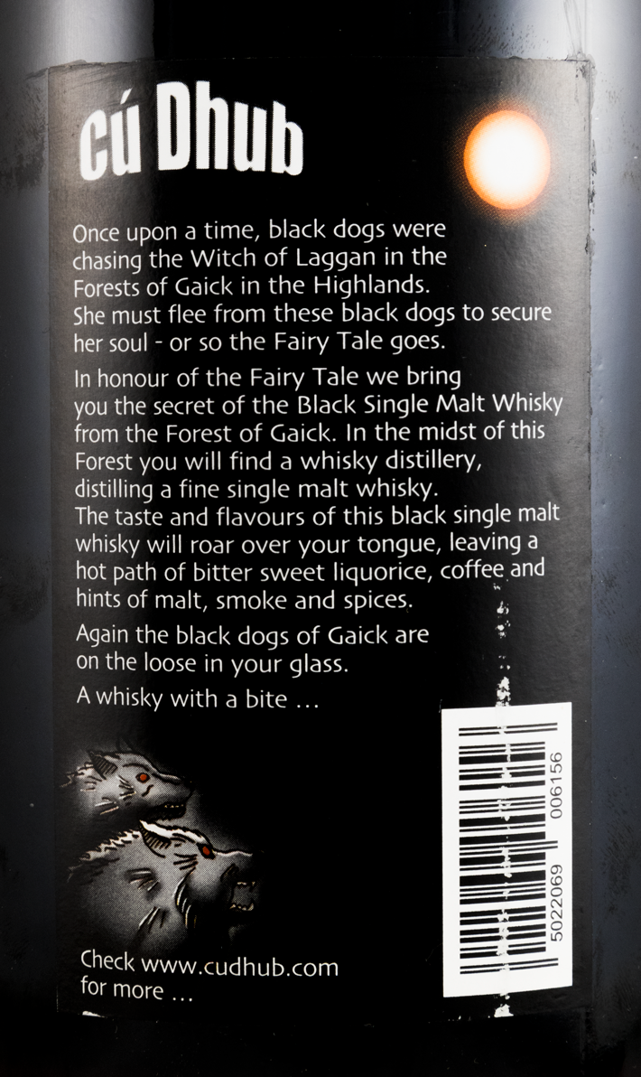 Cú Dhub Black Single Malt 1L