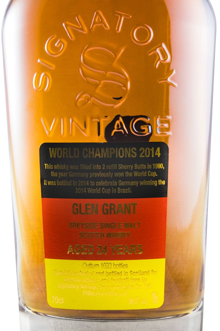 1990 Signatory Vintage Glen Grant 24 anos (engarrafado em 2014)