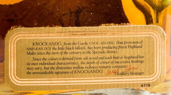 1964 Knockando 75cl