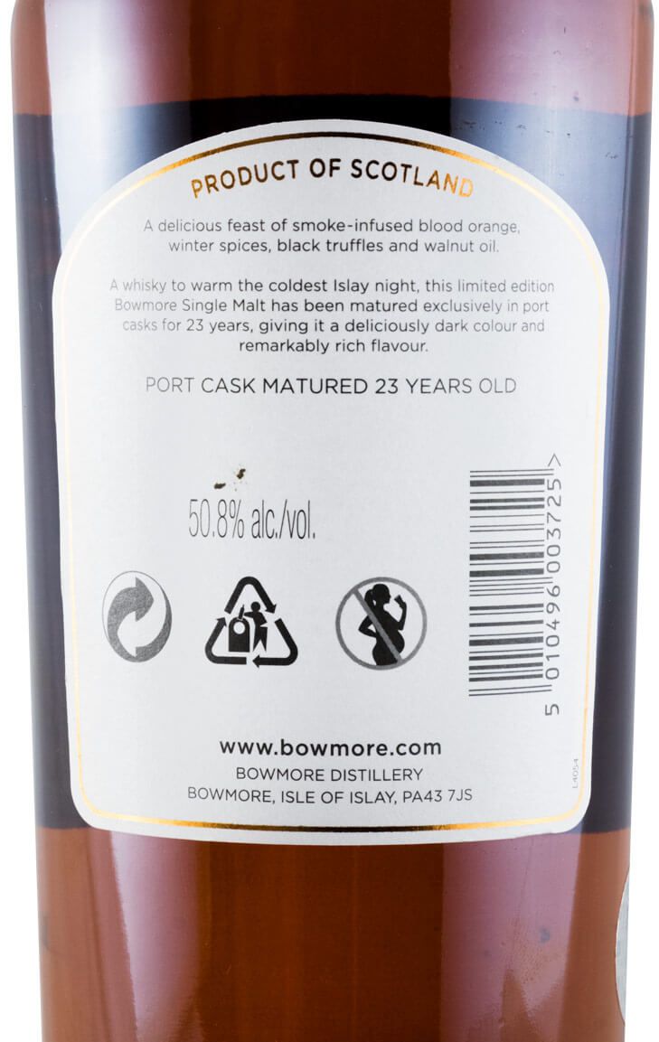 1989 Bowmore Port Cask Matured 23 anos