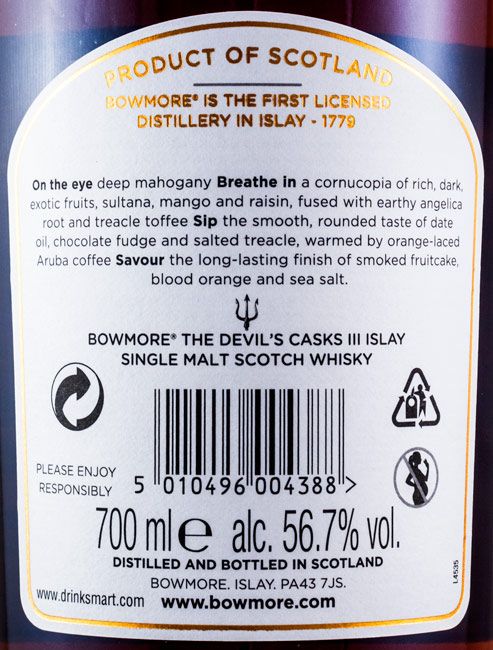 Bowmore The Devil´s Cask Batch N.º3