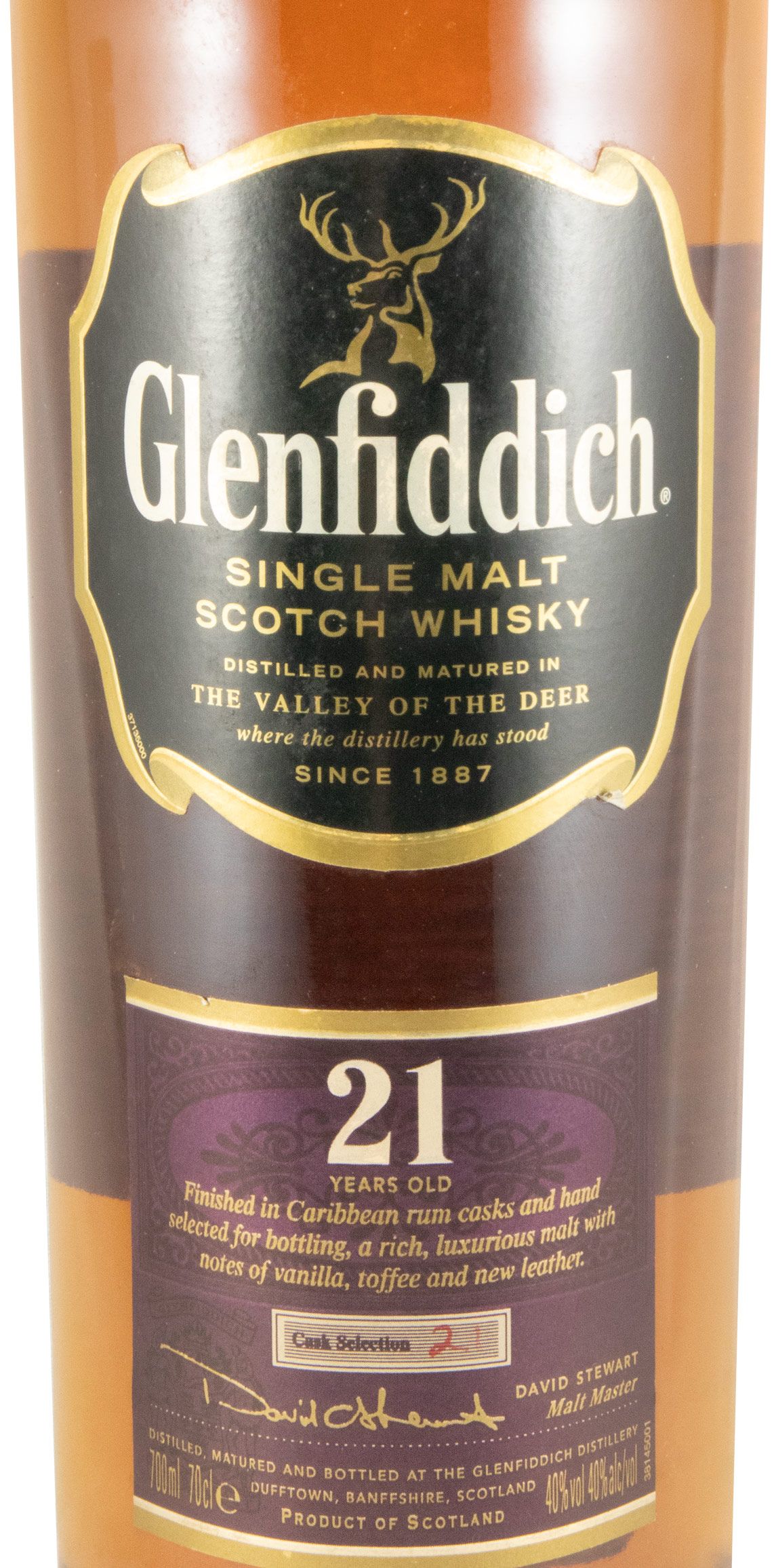Glenfiddich Caribbean Rum Cask 21 anos