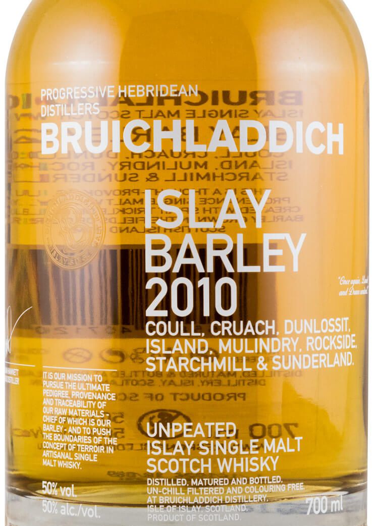 2010 Bruichladdich Islay Barley, Coull, Cruach, Dunlossit
