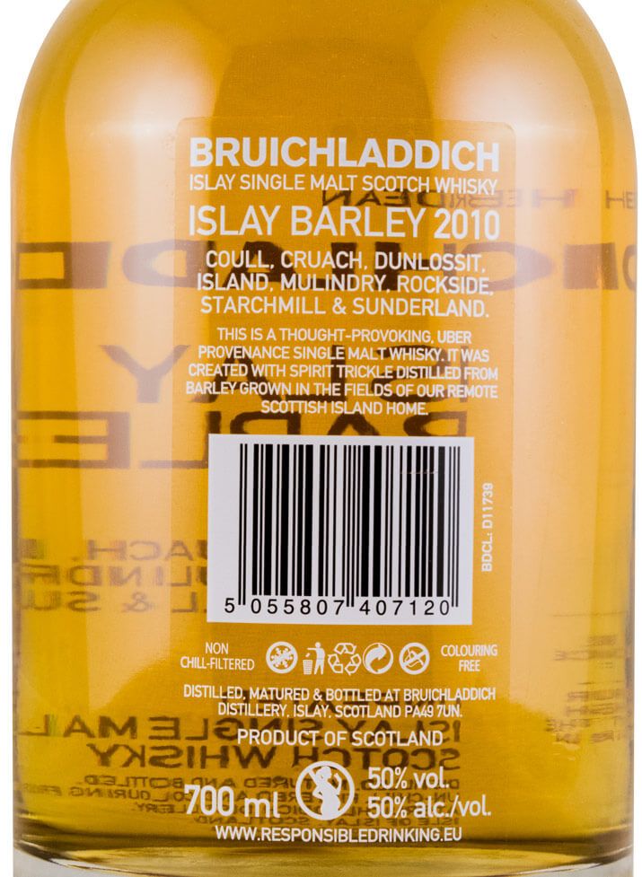 2010 Bruichladdich Islay Barley, Coull, Cruach, Dunlossit