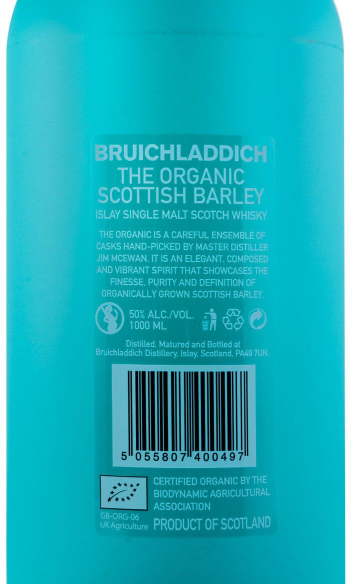 Bruichladdich The Organic Scottish Barley 1L