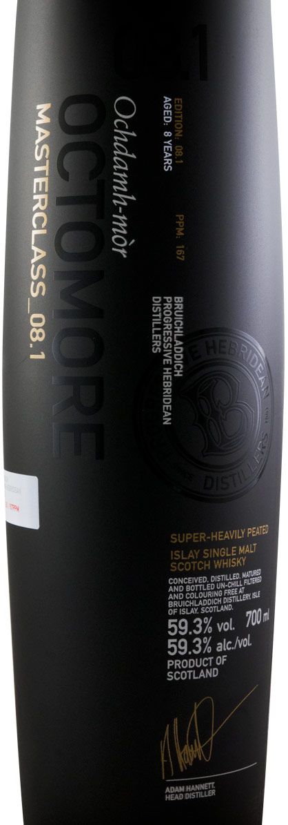 Bruichladdich Octomore 08.1 Masterclass 169 PPM