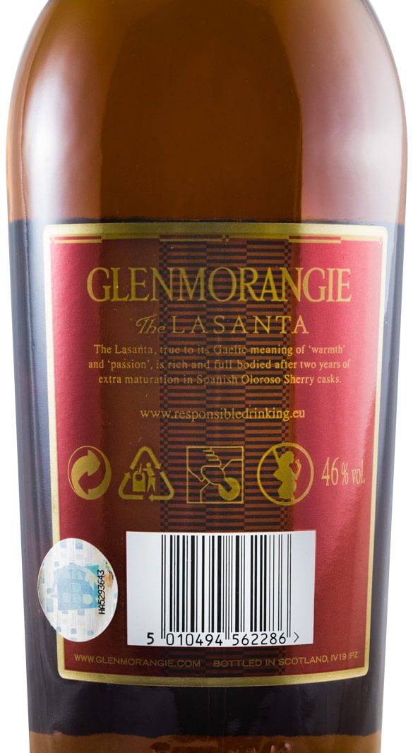 Glenmorangie 12 anos Lasanta c/Copos