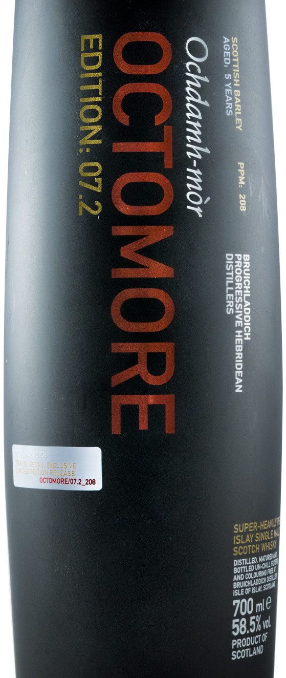 Bruichladdich Octomore Edition 07.2 Scottish Barley 208 PPM