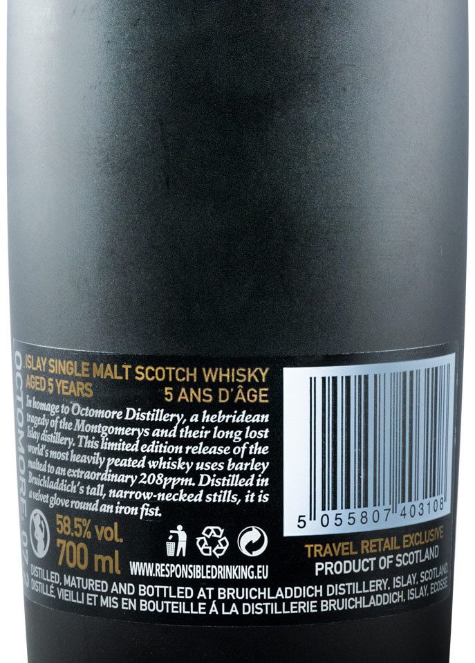 Bruichladdich Octomore Edition 07.2 Scottish Barley 208 PPM