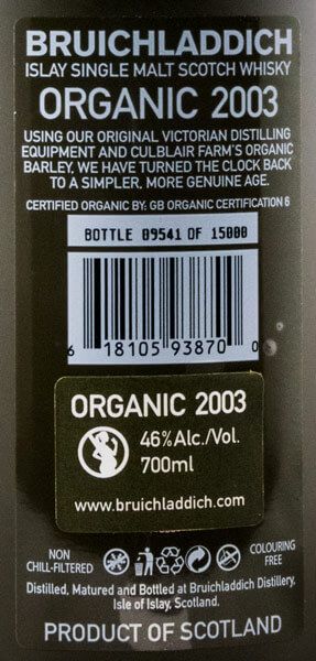 2003 Bruichladdich Organic