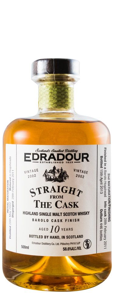 2002 Edradour 10 years Barolo Cask Finish 50cl