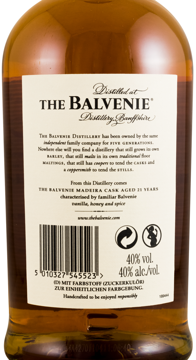 Balvenie Madeira Wine Cask 21 anos