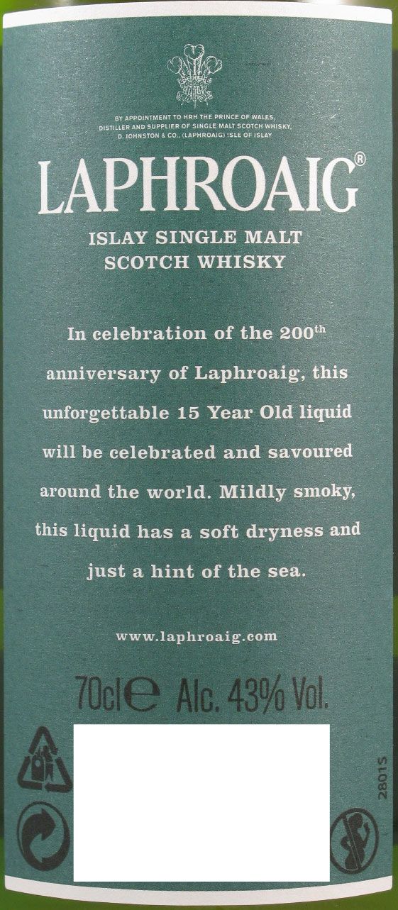 Laphroaig Limited Edition 15 years