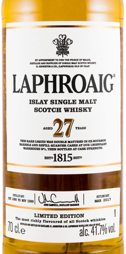 Laphroaig 27 anos