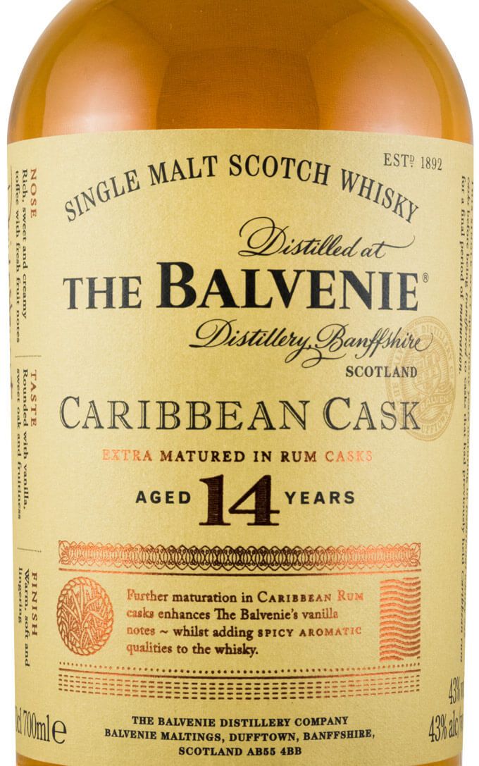 Balvenie Caribbean Cask 14 anos