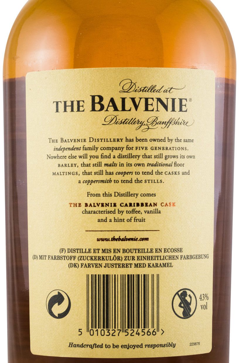 Balvenie Caribbean Cask 14 anos