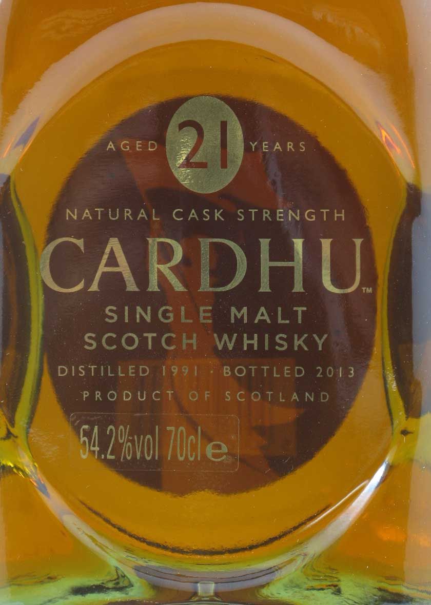 Cardhu 21 anos Limited Edition