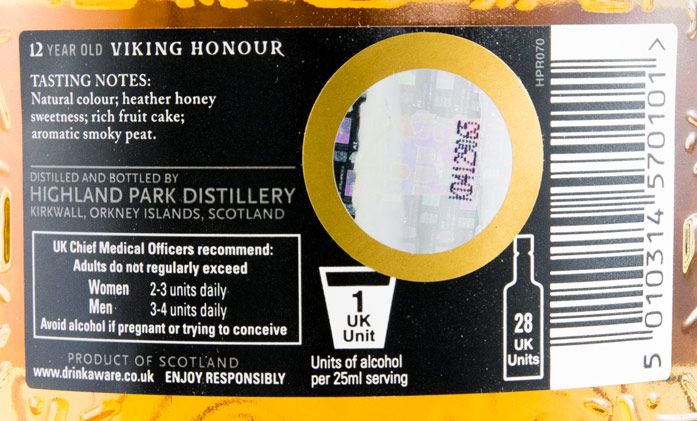 Highland Park Viking Honour 12 years
