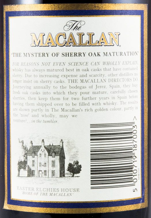 1983 Macallan Sherry Cask 18 anos
