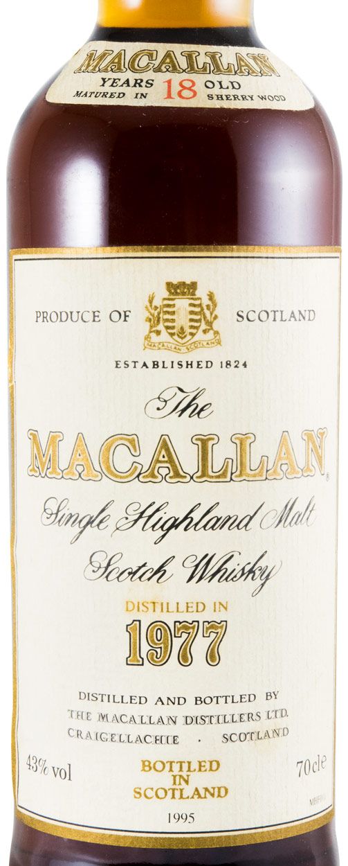 1977 Macallan 18 anos Sherry Cask (engarrafado em 1995)