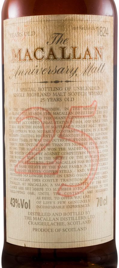 Macallan 25th Anniversary (nível baixo)