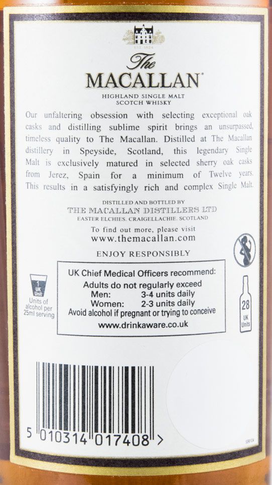 Macallan Sherry Oak 12 years