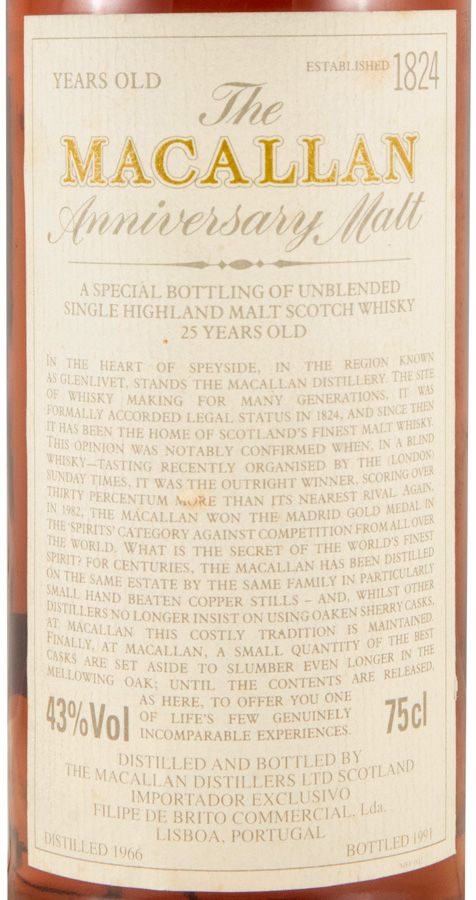 1966 Macallan 25th Anniversary 75cl