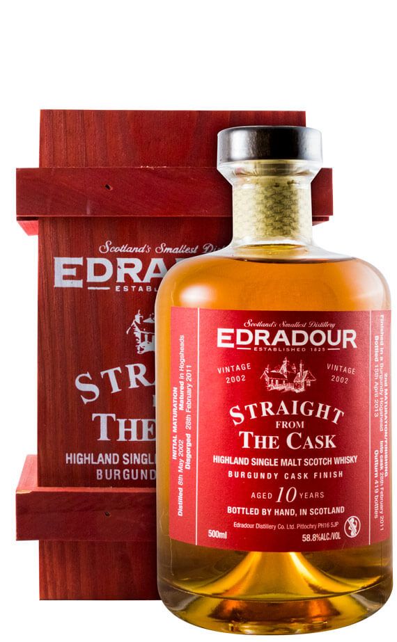 2002 Edradour 10 years Burgundy Cask Finish 50cl