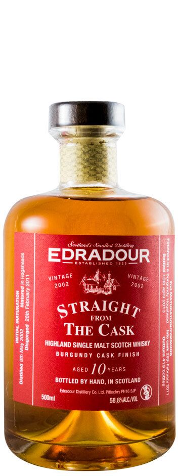 2002 Edradour 10 years Burgundy Cask Finish 50cl