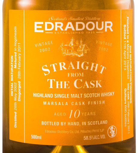 2002 Edradour 10 years Marsala Cask Finish 50cl