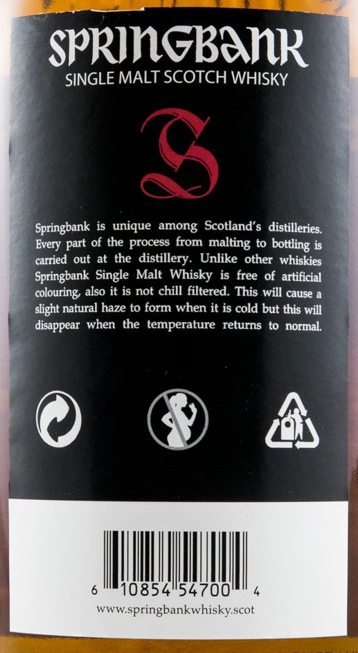 Springbank Cask Strength 12 anos (engarrafado em 2018)
