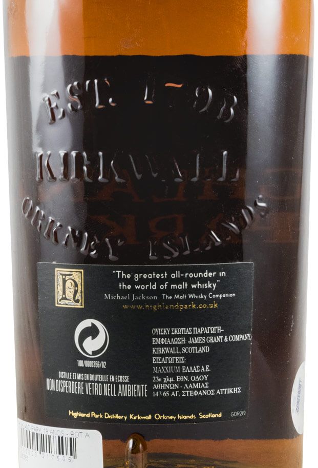 Highland Park 18 anos (rótulo antigo)