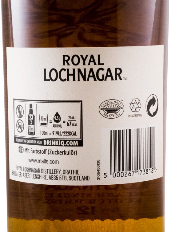 Royal Lochnagar House Baratheon Game of Thrones 12 anos
