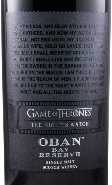 Oban Bay Reserve The Night's Watch Game of Thrones