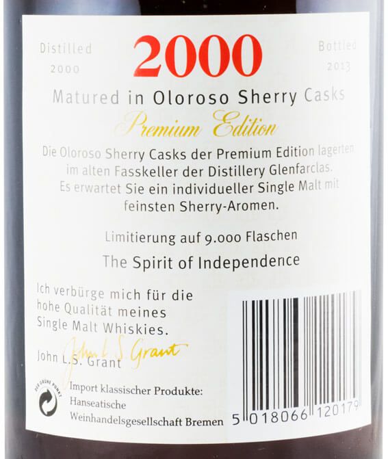 2000 Glenfarclas Premium Edition Oloroso Sherry Cask