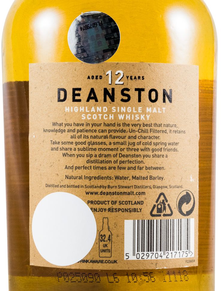 Deanston Un-chill Filtered 12 anos