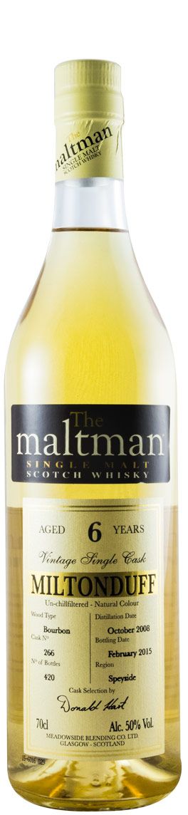 2008 Miltonduff 6 anos Un-chillfiltered