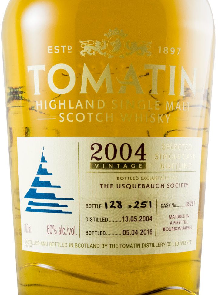 2004 Tomatin Vintage Select Single Cask N.º 35281