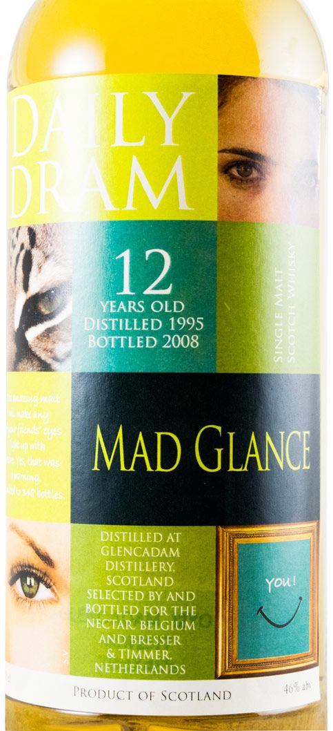 1995 Glencadam Daily Dram Mad Glance 12 anos