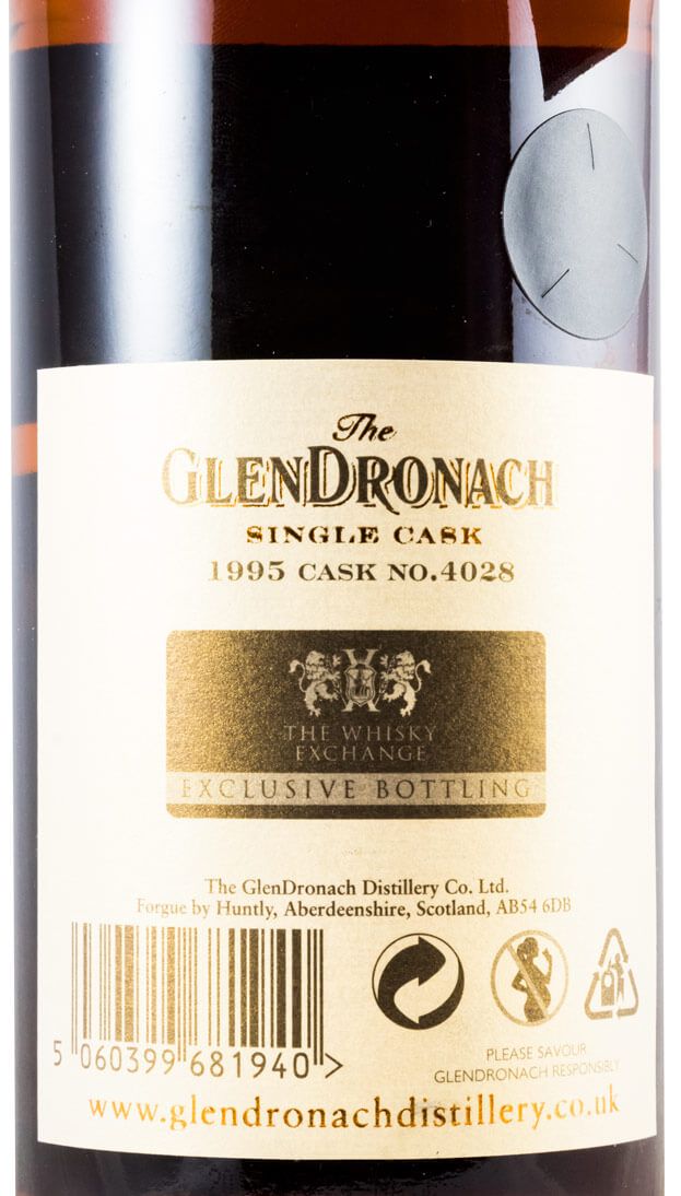 1995 GlenDronach 19 anos Pedro Ximenez Puncheon