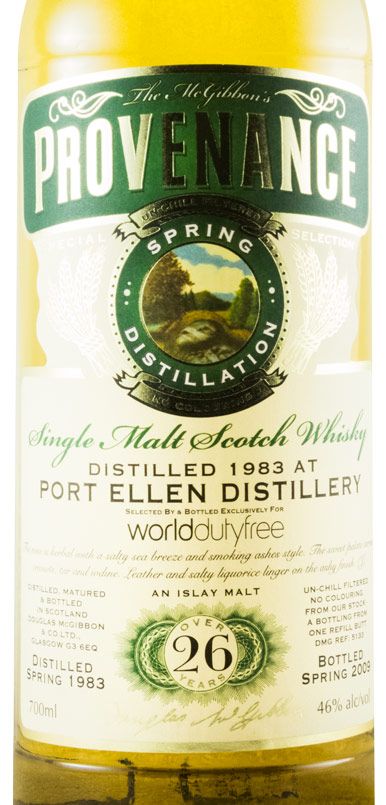 1983 Port Ellen 26 anos Mcgibbon Provenance