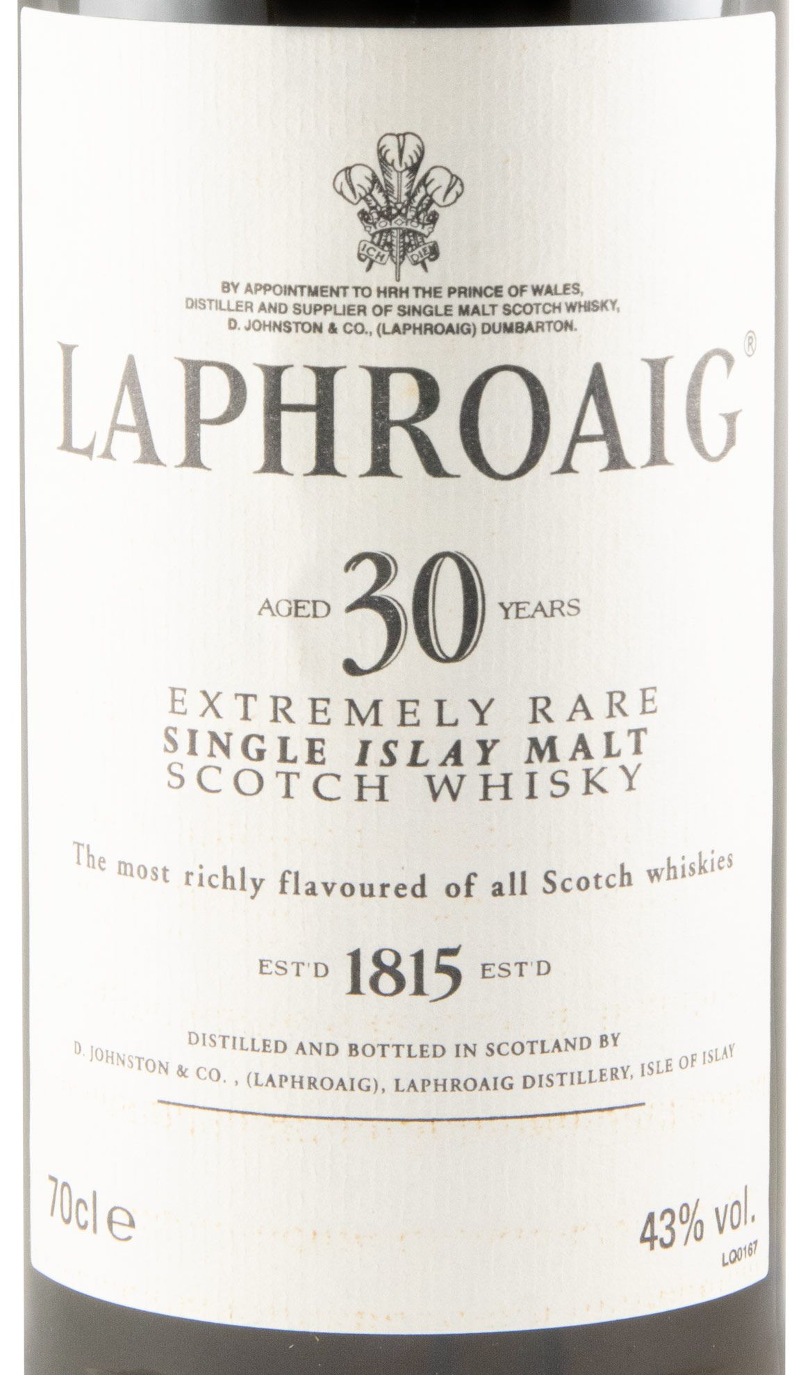 Laphroaig Extremely Rare 30 anos