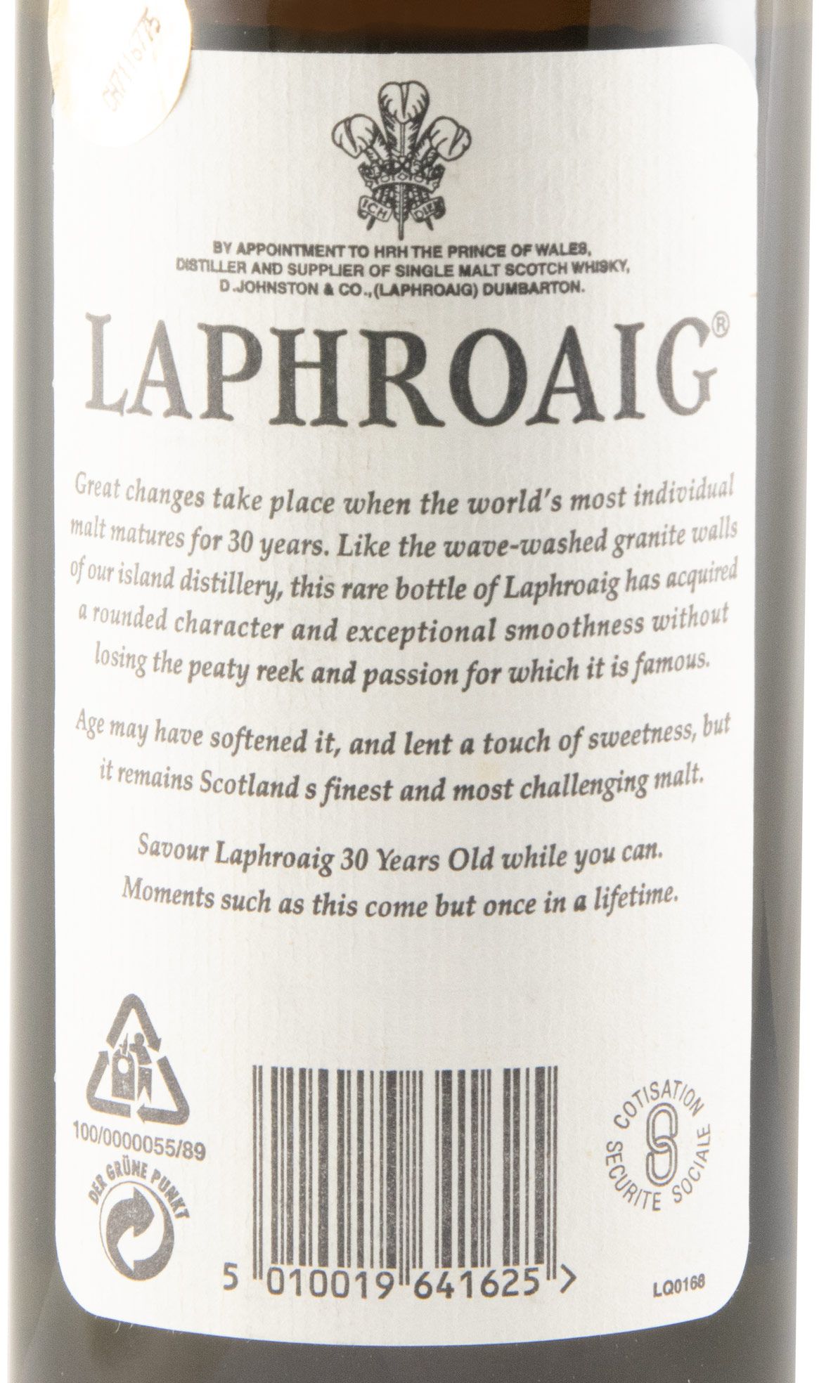Laphroaig Extremely Rare 30 anos