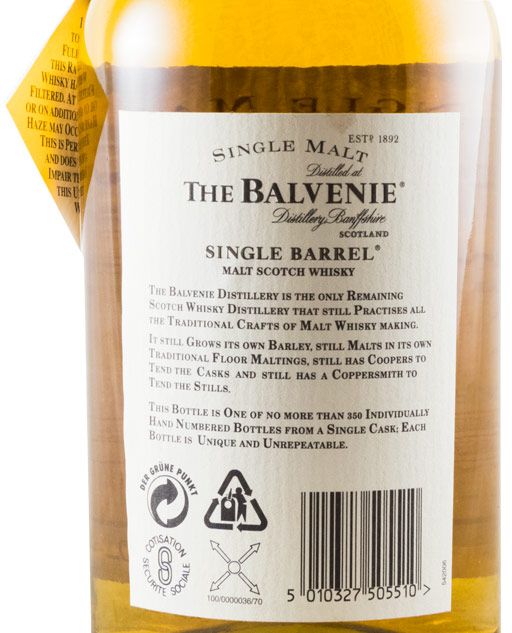 1984 Balvenie Single Barrel Cask N.º 5145 15 years (bottled in 2001)