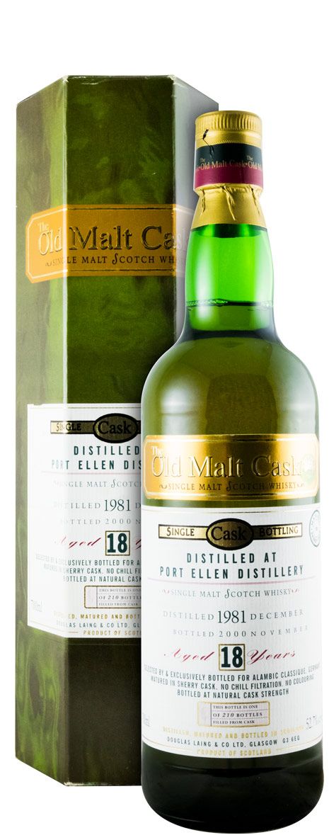 1981 Port Ellen The Old Malt Cask Sherry Cask 18 anos (engarrafado em 2000)